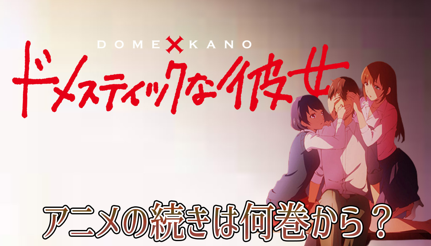 ドメスティックな彼女のアニメは何巻から 漫画でいう何話まで進んだ